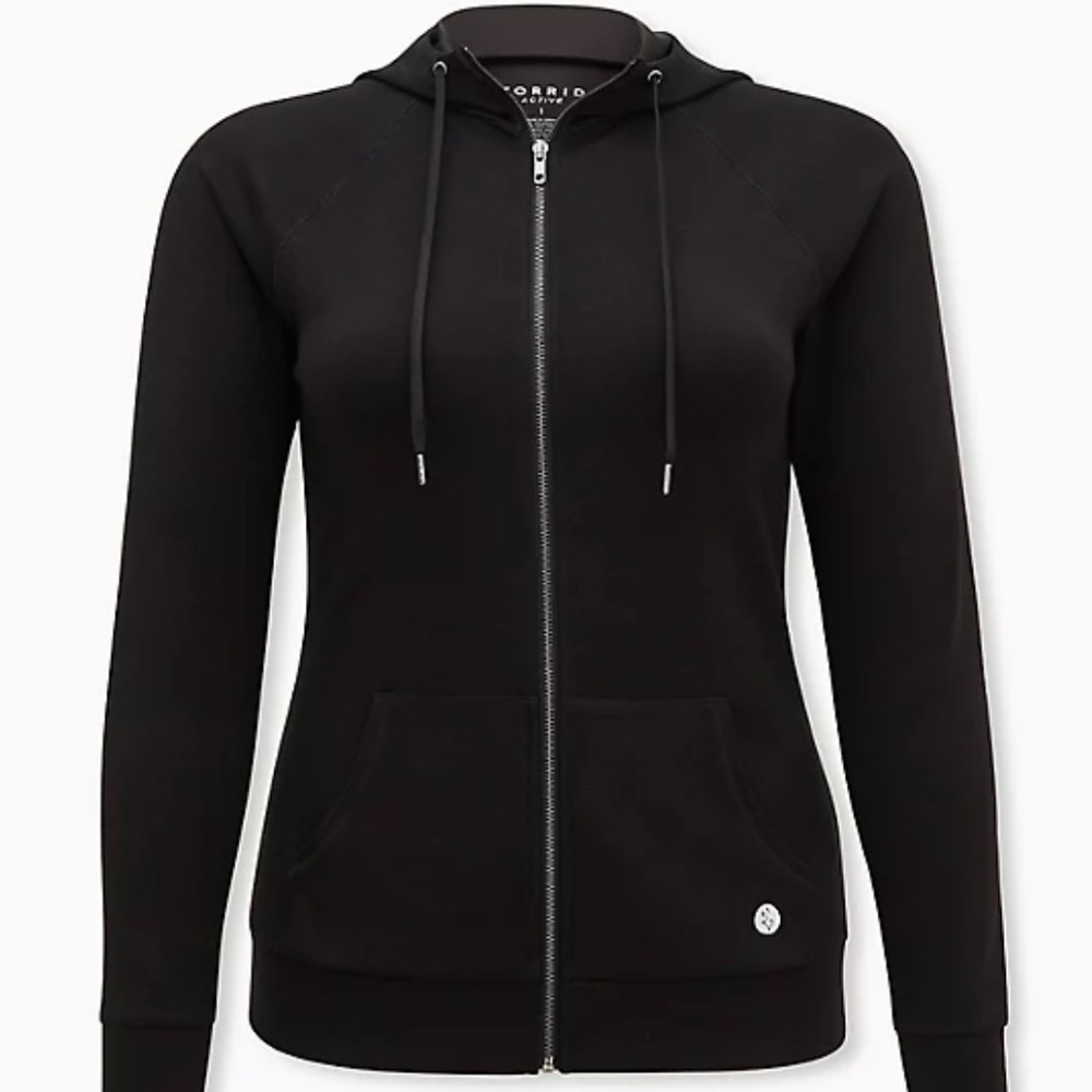 **NWOT** Torrid Active Black Zip Hoodie
